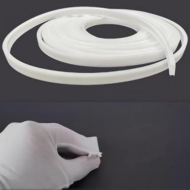 Imagem de KSDLMPA Capa De Silicone Para Led 16,4 Pés/5 M, Difusor Canal Perfil Alumínio, Linha Abajur Flexível Pc, Fitas Luz, Luminária Teto, Tampa Sob O Gabinete, Instalação Substituível (12 Mm)