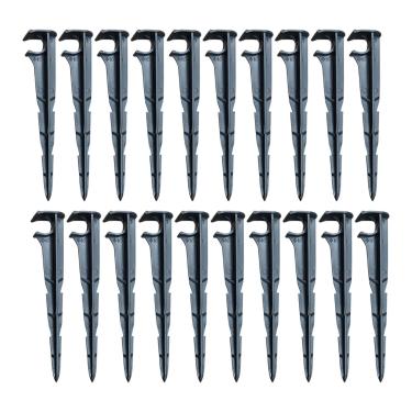 Imagem de WeiLaiKeQi 20 peças de suporte para mangueira de irrigação por gotejamento, encaixes de conexão rápida de 16 mm, suporte para mangueira de gotejamento de 6