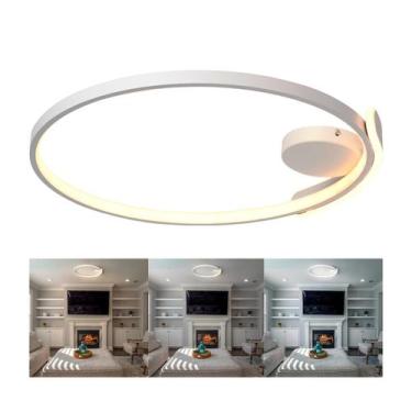 Imagem de Plafon BRANCO LED Slim Sobrepor com 3 Tonalidades de Luz - Enova