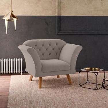 Imagem de Poltrona Decorativa Roseira Inca Sépia