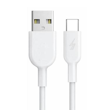 Imagem de Cabo usb tipo-c 1M LE Para Samsung A06 A16 A26 A36 A56 - Hrebos, Branc