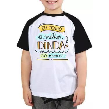 Imagem de Camisa infantil eu tenho a melhor dinda do mundo camiseta - Mago das C