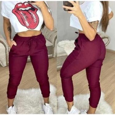 Imagem de calça feminina jogger bengaline moda mulher - filo modas, Verde, G