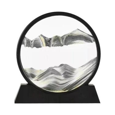 Imagem de Deep Sea 3D Flowing Sand Glass Ampulheta Arte Ornamento Escritório Dec