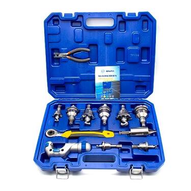 Imagem de Aitoserlea Extrator de orifício em forma de T de tubo de cobre, tubo de cobre tubo de tubo de ramo alargador de tubo máquina de reparo de tubos