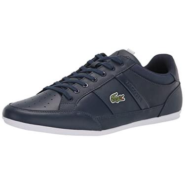 Imagem de Lacoste Tênis masculino Chaymon, Azul-marinho/branco, 43