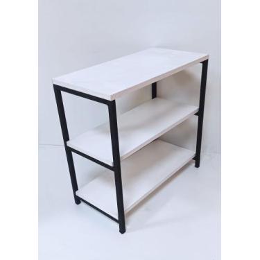 Imagem de Sapateira Banco Em Madeira 50Ax60Cx25L / ESTRUTURA de Ferro Porta Calç