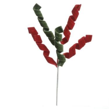 Imagem de Galho Natalino Mola Candy Vermelho E Verde - DEA