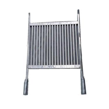 Imagem de Grelha Em Inox Uruguaia para churrasqueira Profunda 55x70cm - Plenitud