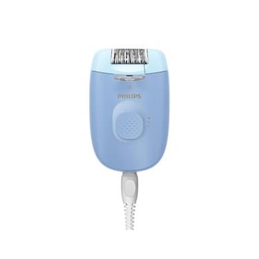 Imagem de Depilador Philips Satinelle-C BRE247/00 Luz LED Cabeça Lavável 2 Velocidades Azul e Branco Bivolt
