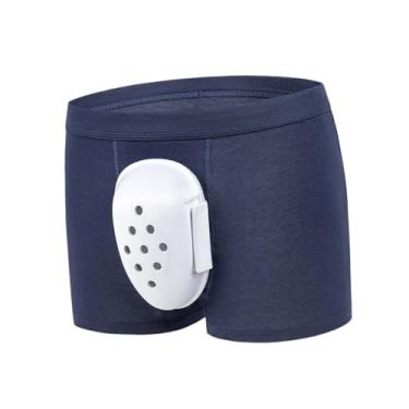 Imagem de harayaa Cueca para circuncisão masculina respirável com corte de prepúcio e orifício de ventilação, Azul Escuro, 2xl