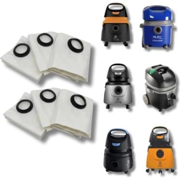 Imagem de Kit 6 Sacos Aspirador de Pó Descartável Para Modelos Electrolux Flex1400 A10 A13 Awd01 Aqp20 Acqua Power Gt2000 Gt3000