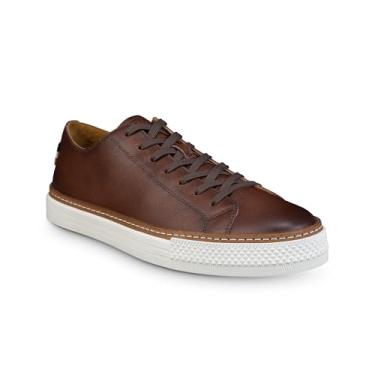Imagem de Allen Edmonds Tênis Oxford masculino casual com cadarço Paxton, Couro marrom escuro, 41