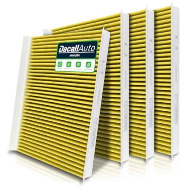 Imagem de Filtro de ar de cabine de carbono ativado Dacall de 4 peças - ar limpo - adequado para caminhões Volvo, VNL 860 780 760 740 730, VN 780 670, VNM VHD VT - Peça de substituição nº 20435801 PA10187 49084