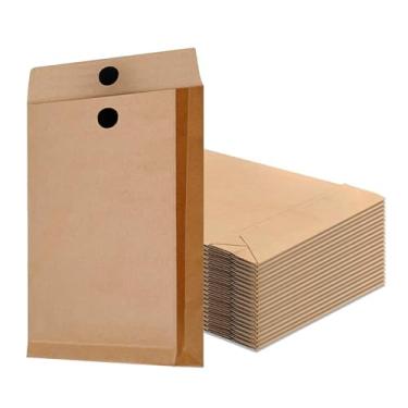Imagem de Tanshuqin Envelopes de catálogo Kraft expansíveis de 23,9 cm x 33,5 cm para armazenamento e organização de negócios, fotos, documentos, vários usos (25 peças)