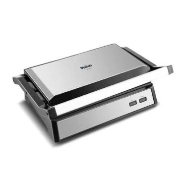 Imagem de Grill Philco 2 Em 1 Chapa Com Abertura 180 Cor Preto Com Inox 110V, In