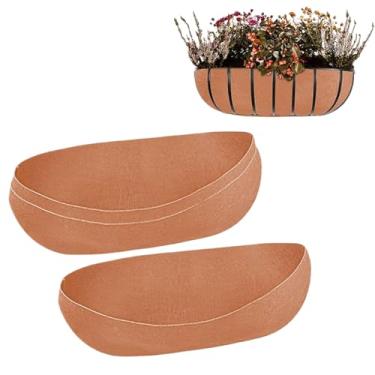 Imagem de Revestimentos Para Cestos De Plantas,de Tecido Reutilizável para Plantadores | Inserções Para Vasos De Feltro Natural Reutilizáveis Acessórios De Plantio Para Plantas De Interior E