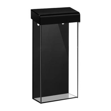 Imagem de KiBcsLic Porta-brochuras à prova de chuva. Suporte para panfletos, caixa de panfletos para escritórios, shoppings, feiras, exposições, ambientes internos e, Preto