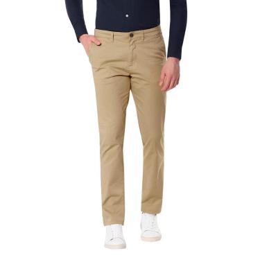 Imagem de Calça Tommy Hilfiger Masculina de Sarja Brooklyn Marrom Claro-Masculino