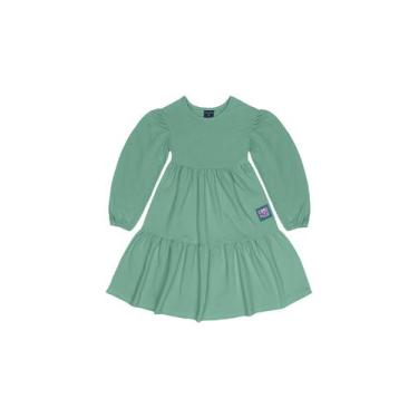 Imagem de Vestido Infantil em Molecotton Guloseima, Verde, 10