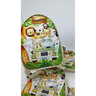 Imagem de 25 mochilinhas lembrancinha de aniversário Tema Safari - Hericks Perso