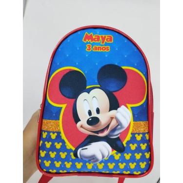 Imagem de 25 mochilinhas lembrancinha de aniversário Tema Mickey e Minnie - Heri