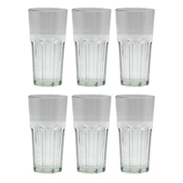 Imagem de Conjunto 6 Copos Facetado Long Drink Vidro Bar 330ml - CLASS HOME