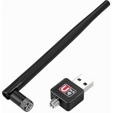 Imagem de KIT 2 Adaptador Wi-Fi USB 1200Mbps com Antena – Receptor Wireless para PC e Notebook, Conexão 2.4GHz – Alta Velocidade, Plug & Play, Compatível com Windows, Linux e MAC IMPORT PREMIUM