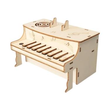 Imagem de JWQFBC Kit de Modelo de Piano Elétrico Faça Você Mesmo para, Artesanato de Ensino Científico, Conjunto de Materiais, Materiais de Ensino de Presente Criativo