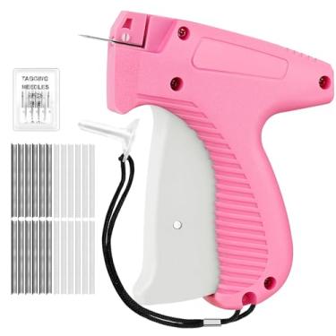 Imagem de HABGP Pistola de costura para roupas, pistola de etiqueta de ponto portátil, mini kit de costura micro pistola de etiquetagem para fixação rápida de roupas, kits de ferramentas de costura com 1.200