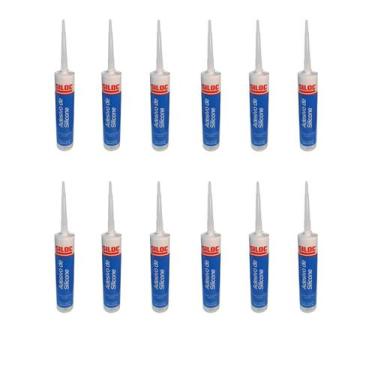 Imagem de Silicone Acético Preto Siloc - 12 Unidades