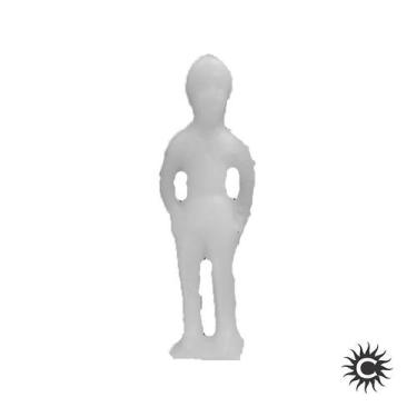 Imagem de Vela - Magia - Unidade - Boneco Masculino - no-brand, Branco