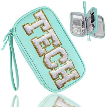 Imagem de Bolsa organizadora de eletrônicos COSHAYSOO Travel Teal Blue