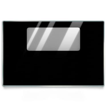 Imagem de Vidro de porta externa de forno WB57K2, vidro de porta de forno de 75 x 47,5 cm compatível com GE Hotpoint Kenmore, substituição de vidro de porta de forno externo WB57K0002, WB57K10009, WB57K10085
