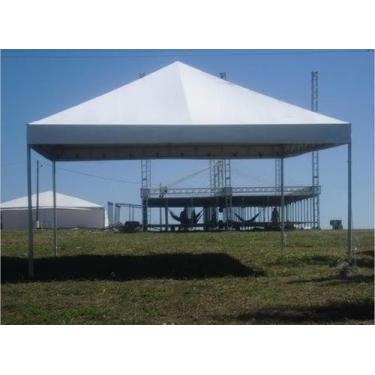 Imagem de TENDA PIRAMIDAL 6X8 com ferro galvanizado. - GOIANIA TENDAS , Branco