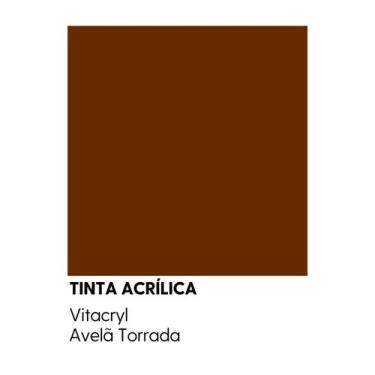 Imagem de Tinta Semibrilho Premium Marrons - Vitacryl, Avelã Torrada, 3,6 lts