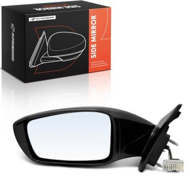 Imagem de A-Premium Espelho retrovisor elétrico do lado do motorista compatível com Hyundai Sonata 2011 2012 2013 2014 2015 - Espelho retrovisor externo externo preto dobrável manual aquecido com luz de seta