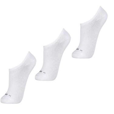Imagem de Meia Lupo 03270 Au Sport Kit 3 Invisivel, Branco, 33/36