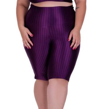 Imagem de Bermuda para Academia Plus Size Fitness Cintura Alta 3D Sofia - NAKA M
