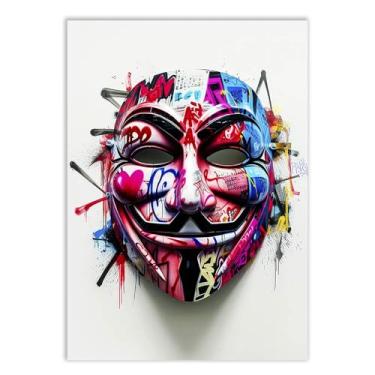 Imagem de Placa Decorativa Grafite Vingança Arte De Rua Banksy Decoração Poster Quarto Sala