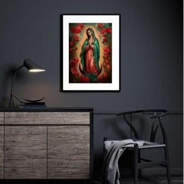 Imagem de Quadro Sacro Nossa Senhora De Guadalupe - 60X48Cm - Quadros On-Line