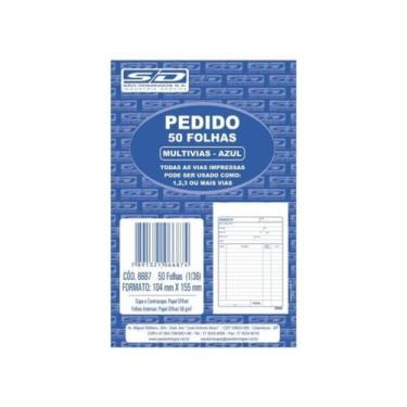 Imagem de Kit com 10 Talão de Pedido 1/36 Multivias 50Fls São Domingos