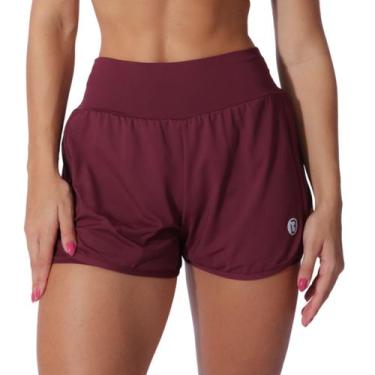 Imagem de Short Duplo Fitness Academia Feminino Beach Tennis LaBrun, Ruby, G