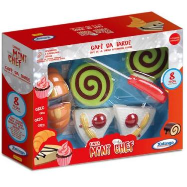 Imagem de Brinquedo de Alimentos Mini Chef 8 Peças Café da Tarde Xalingo - 2783.