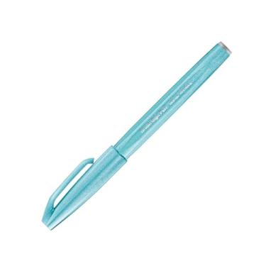 Imagem de Caneta Brush Sign Pen Pentel Azul Pastel