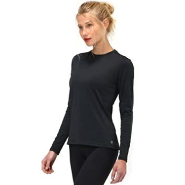 Imagem de CAMISETA UVPRO MANGA LONGA FEMININA PRETO UVLINE, P