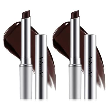 Imagem de DEERELF Honey noir – Batom de mel preto para mulheres, bálsamo labial rosa brilhante natural, brilho labial nutritivo e hidratante para todos os tons de pele (preto + preto)