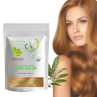 Imagem de Tintura de cabelo de henna 100% orgânica – tintura de cabelo natural, livre de produtos químicos para cores ricas e vibrantes e brilho – cobertura cinza, segura para todos os tipos de cabelo, vegano