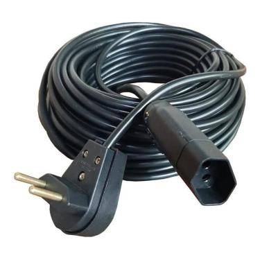 Imagem de 2X Extensão Elétrica 20 Metros 10A Cabo Pp2X1,0Mm Plug Reto