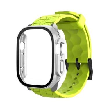 Imagem de Pulseira De Relógio Com Padrão De Futebol De 49mm 45mm 44mm 41mm 40mm 